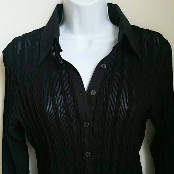 Rayure Tops - RAYURE PARIS SHEER BUTTON DOWN TOP